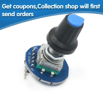 

Rotary Encoder Module 5V Brick Sensor Development Round Audio Rotating Potentiometer Knob Cap for Arduino