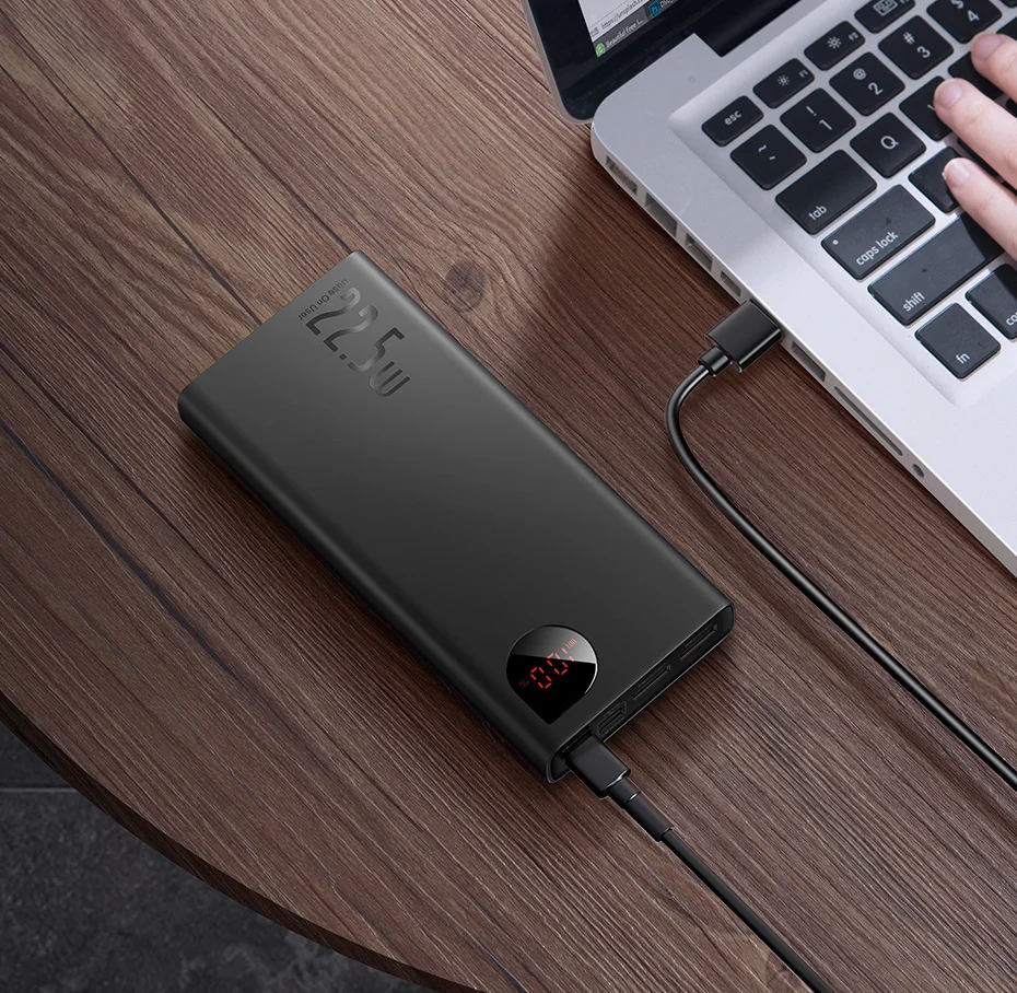 Baseus 22.5W Power Bank 20000mAh Portable Fast Charging Powerbank Type C PD Qucik Charge Poverbank External Battery Charger power bank mini