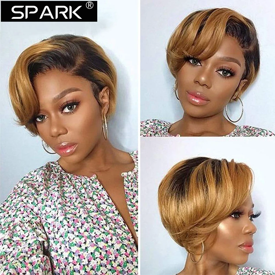 

Парик Pixie Cut, короткие кудрявые человеческие волосы, недорогие Натуральные Цветные волосы, парик, прозрачный кружевной парик для черных женщин, Remy, бразильский Боб