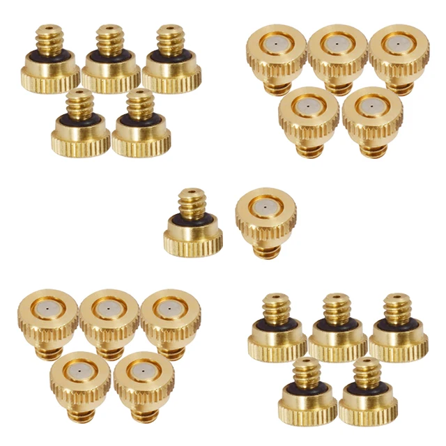 Köd Öntözés Alacsony Tartós Permetezés Utáni Fúvókák Sárgaréz 0,1 Mm ~ 0,8