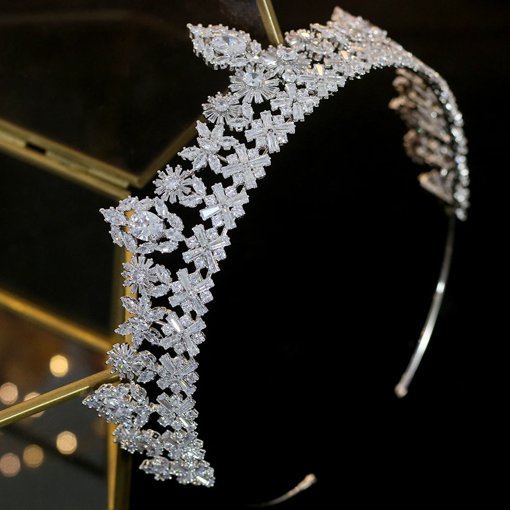 High-end bridal hair accessories simple headband wedding hair accessories girlfriend gifts birthday crown