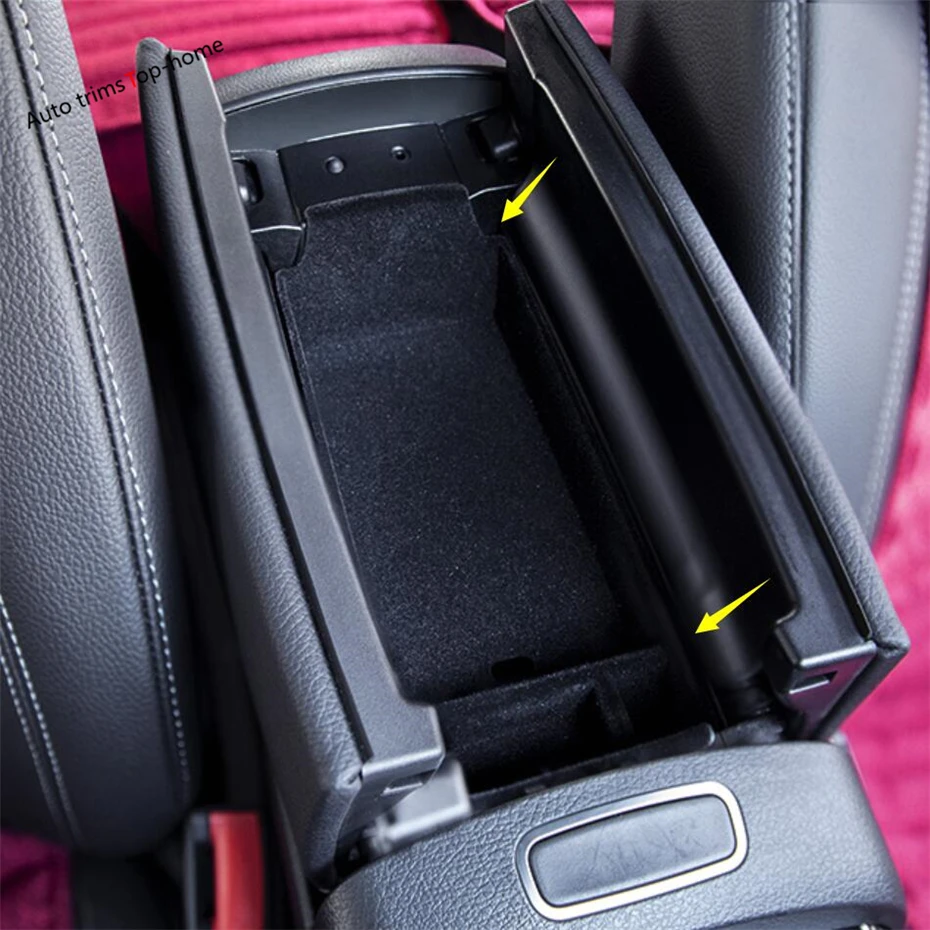 

Yimaautotrims Center Pallet Armrest Container Storage Box Cover Kit Fit For Mercedes Benz A Class W177 2019 Interior Mouldings