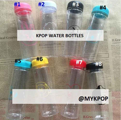 

[MYKPOP]HOT Water Bottle Plastic KPOP Bottle for Bangtan Fans Collection SA19102113