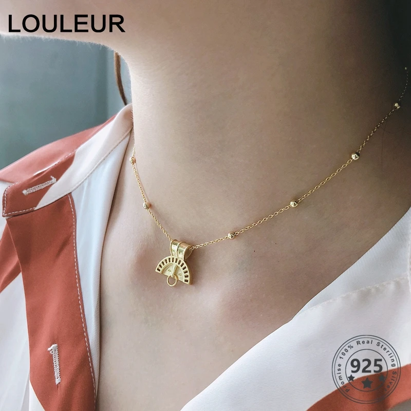 Женское колье с абстрактной фигурой Louleur чокер из стерлингового серебра 925 пробы