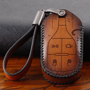 

Leather Car Key Case Cover Protector For Maserati Ghibli Quattroporte Granturismo Spoiler Levante Coolest Key Covers