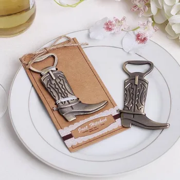 

200pcs Creative Bottle Opener Hitched Cowboy Boot Western Openers Bar Tools Accessories Wedding Favors Party