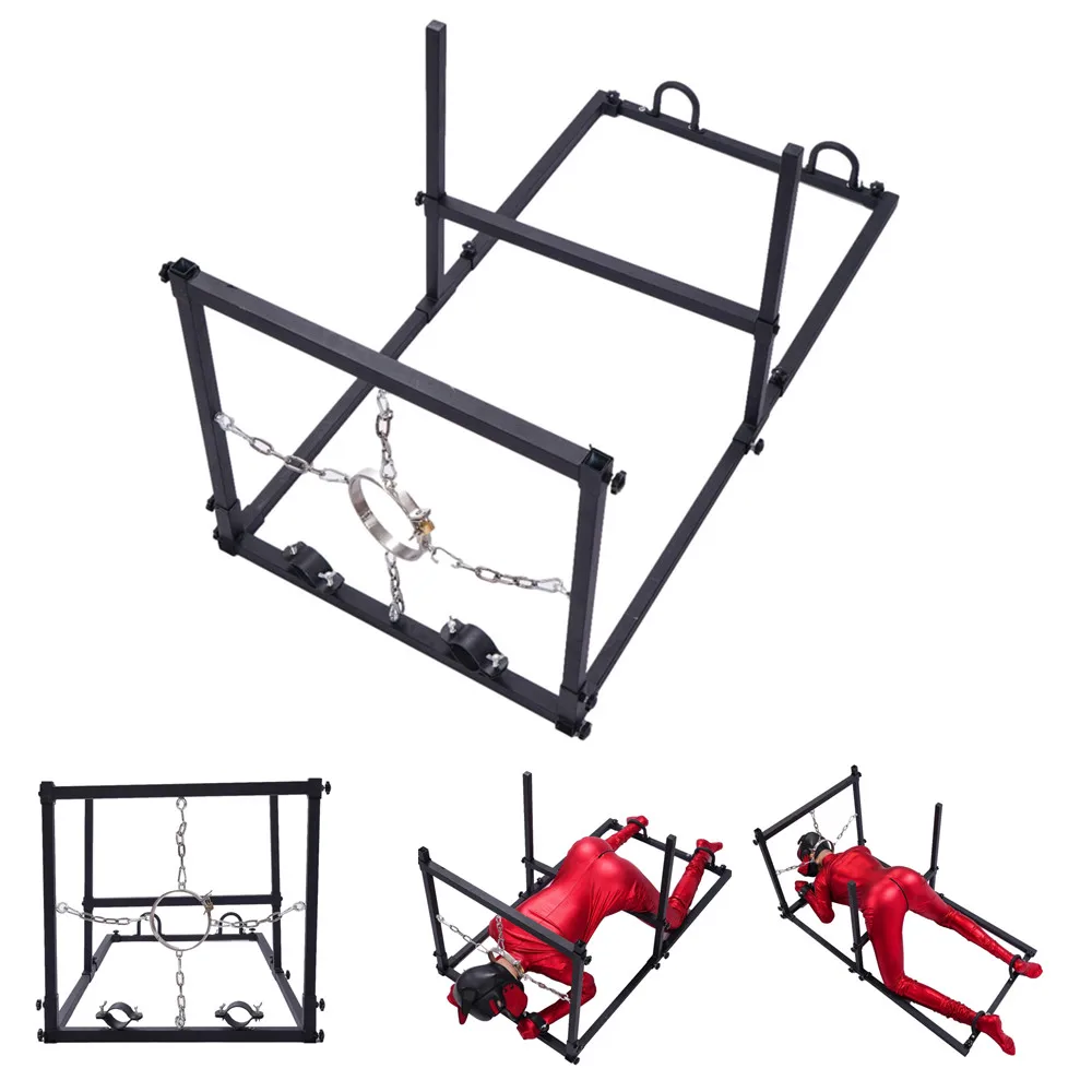 SM Large Restraint Kneeling Fixed Frame Equipment Exotic Sex Toys Handcuffs Bdsm Bondage Gear Sets for Adults 18 + Women