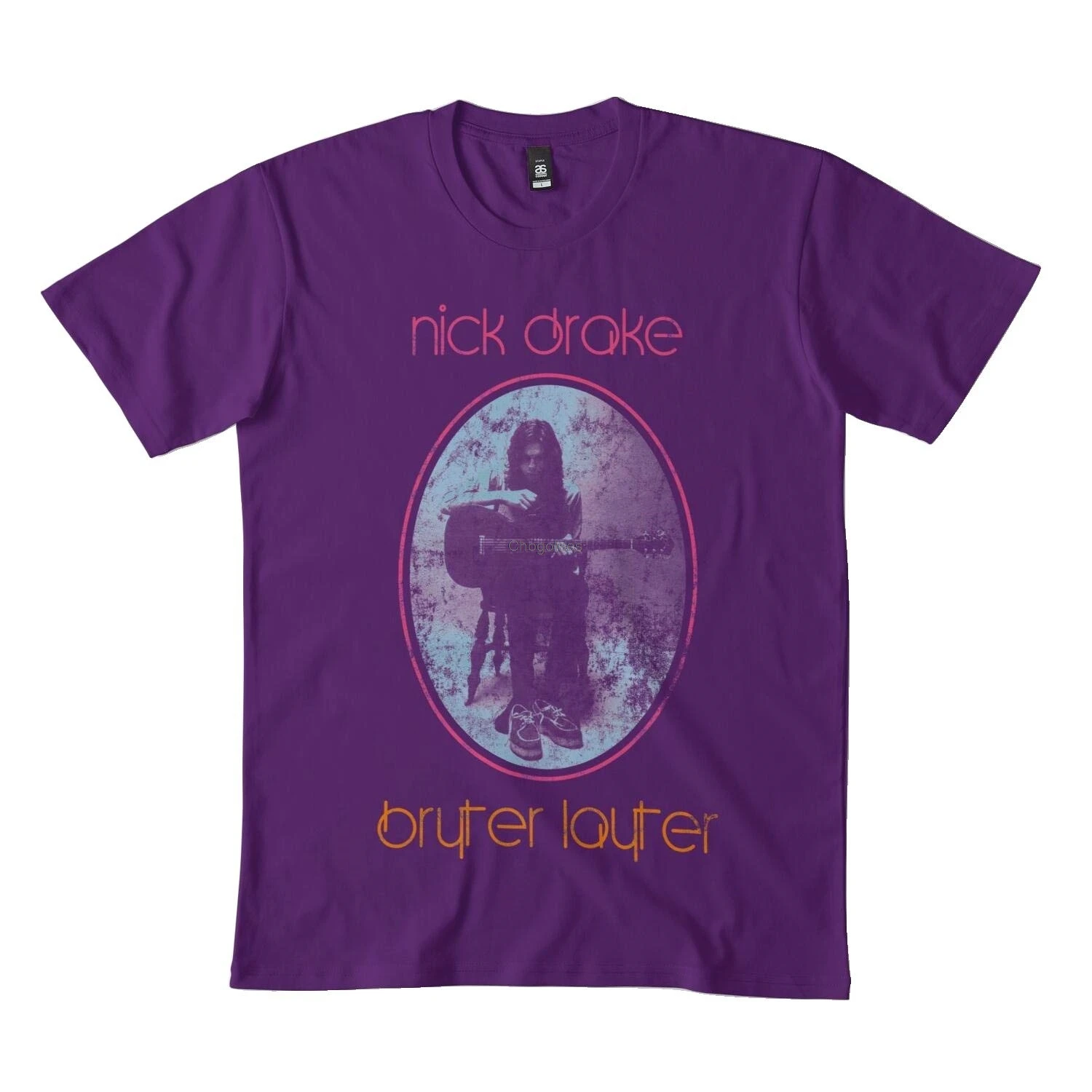 Nick drake bryter layter vintage imprimir clásico camisa 173dmn cuello redondo sudadera negro