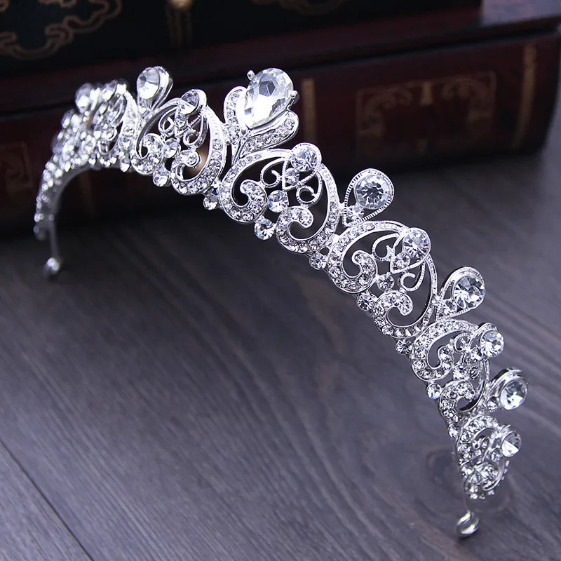 Baroque Crystal Bridal Tiaras and Crowns Wedding Bride Head Jewelry for Women Prom Headpiece Diadem Hair Ornaments