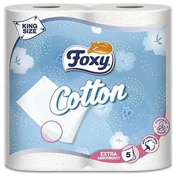 

Foxy Cotton Toilet Paper – 7 x 4 Packs