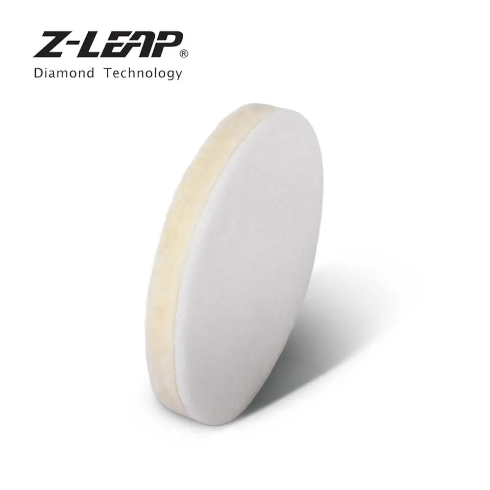 Z-LEAP 1/2/3/4/5/6/7 дюймов шерстяные с полировальной подложкой автомобиля Стекло металла полировальные диски влажные Применение полировщик воском для очистки шлифовальные круги разных цветов