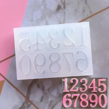 

Handmade 0-9 Number Pendant Message Resin Mold Epoxy Resin Jewelry Making Tools