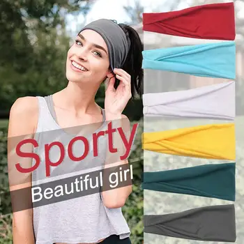 

Elastic Breathable Yoga Running Sports Fitness Anti-slip Headband Sweat Band New Chic
