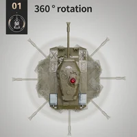 JJRC 1/30 RC Tank Battle 2.4G Remote Control Programmable Crawler Tank Sound Effects Military Tank Model Rc Car Toy for Boys Kid 2