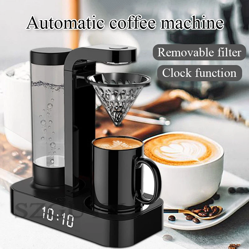 HIZLJJ Espresso Machines,Coffee Machines Office Household American  Multi-function Automatic Drip Coffee Machine Small Coffee Maker Tea Maker  Large