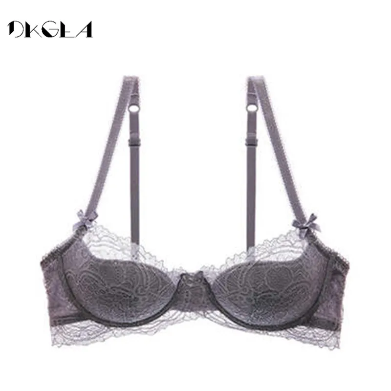 Skup Moda biustonosz dla młodej dziewczyny Plus rozmiar D E puchar cienkie bawełniana bielizna kobiet Sexy biustonosz różowy koronki bielizna biustonosze Push Up haft