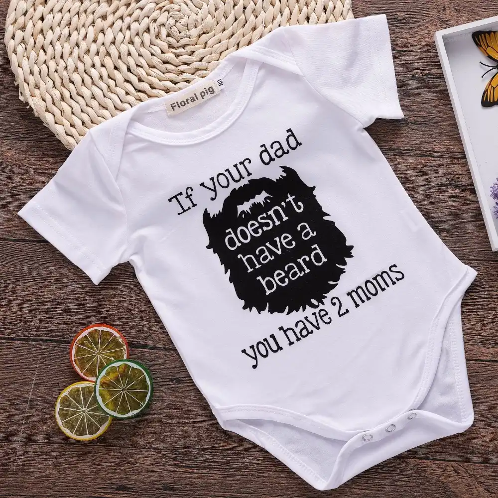 dad beard onesie