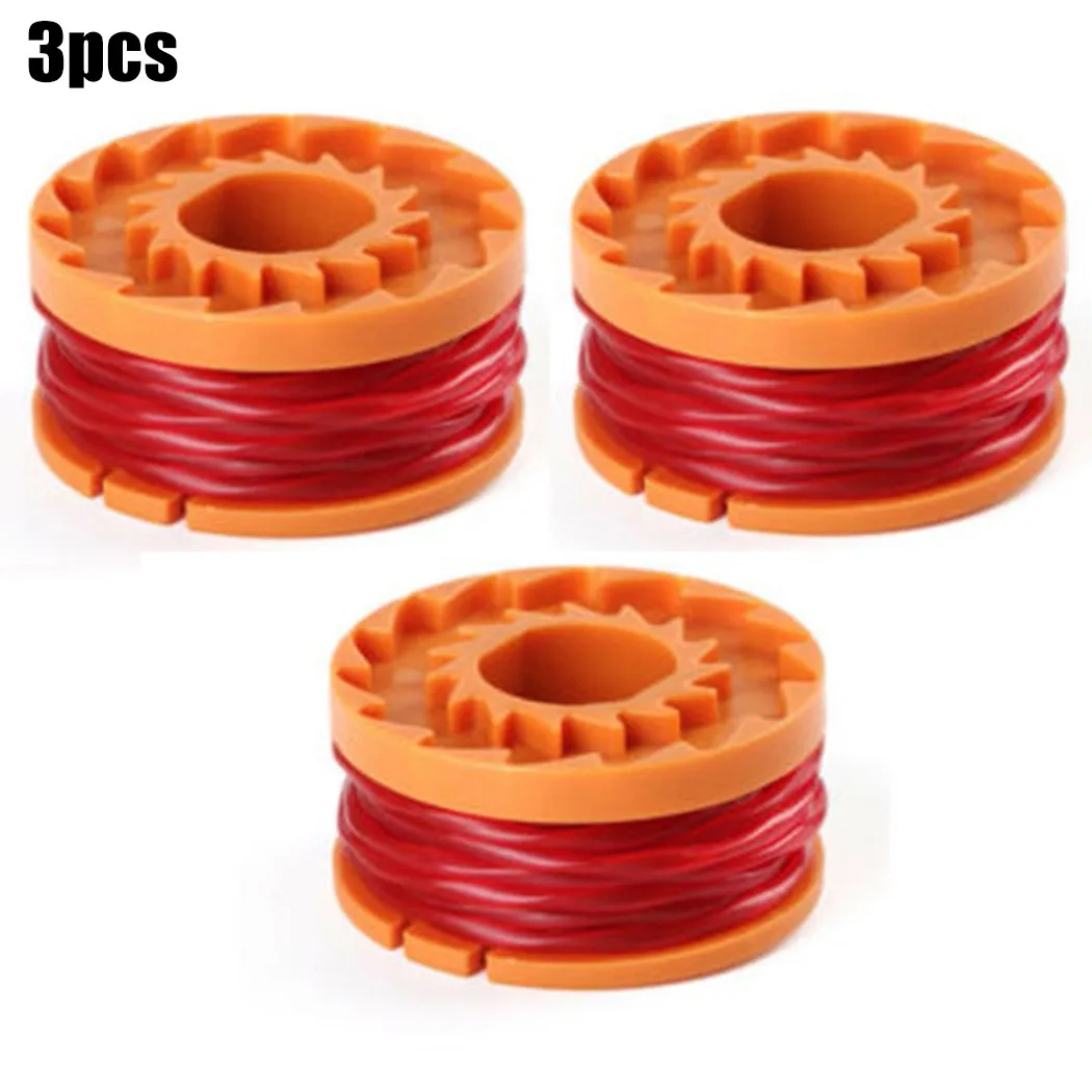 3Pcs Trimmer Spool Line WX150 For Worx WG 150 151 152 McGregor MET2523 MCT 1825 2X1825 Mac Allister MGTP 18Li Qualcast 18v Accs gloves for thorns