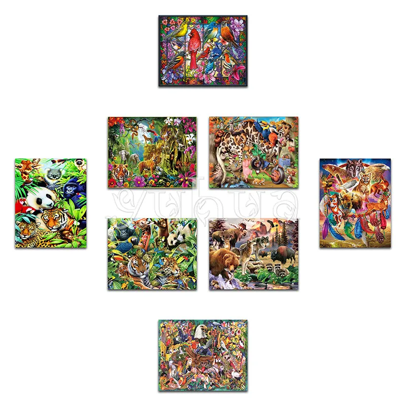 Full Square Disney Diamond painting Cross stitch Cartoon 5D DIY Diamond embroidery Animal Full Round Diamond mosaic color Art #_