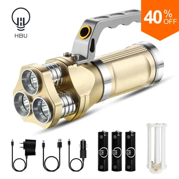 

Flashlight Multipurpose Powerful Rechargeable LED Flashlight T6 Led Bead Lamp Waterproof Searchlight Camping Lantern USB 18650