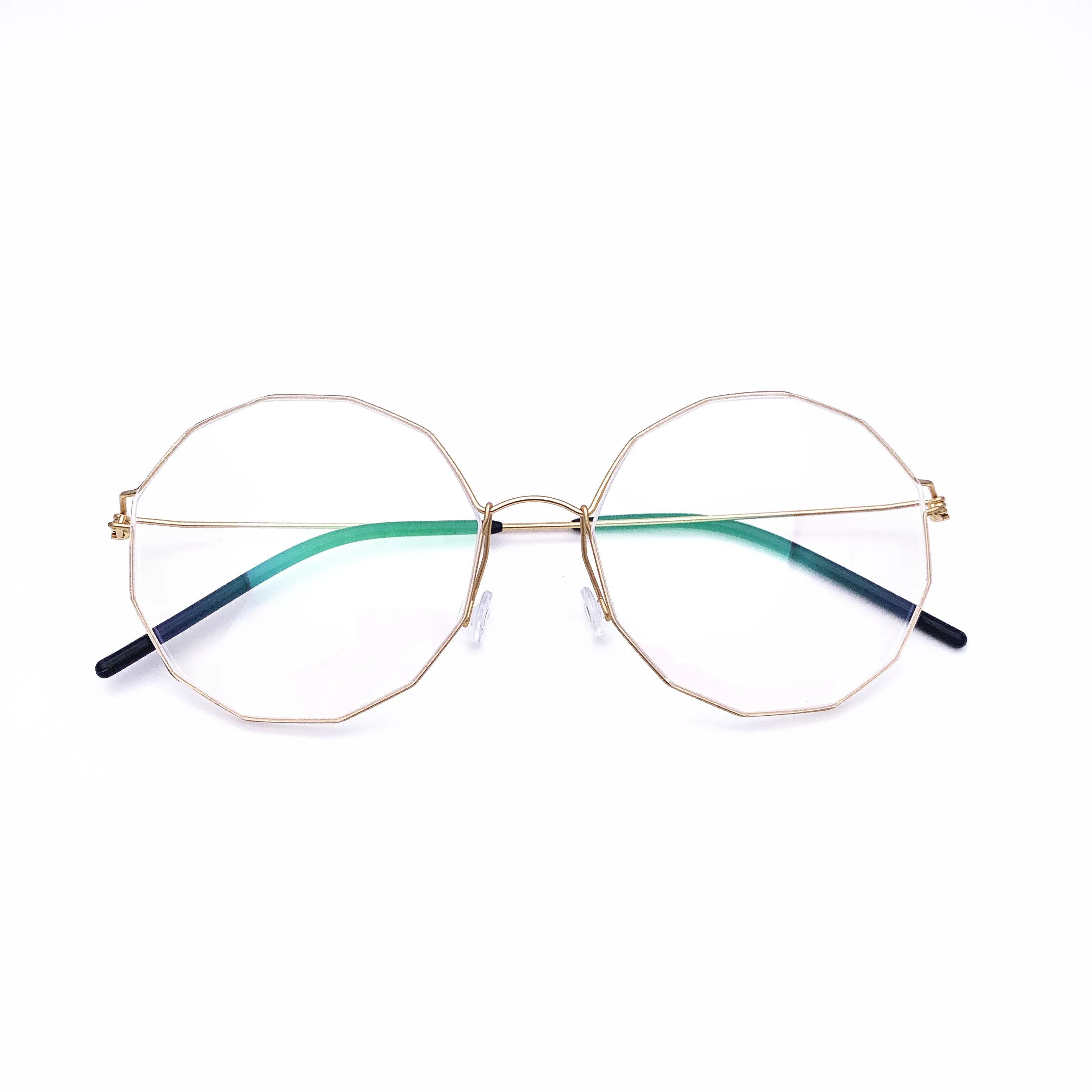 

Belight Optical Brand Design Irregular shape screwless ultra light vintage optical frame spectacle frame precription lens 5226