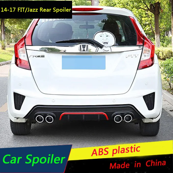 Для Honda Fit JAZZ задний спойлер бампер диффузор защита для 2014-2017 jazz Комплект кузова