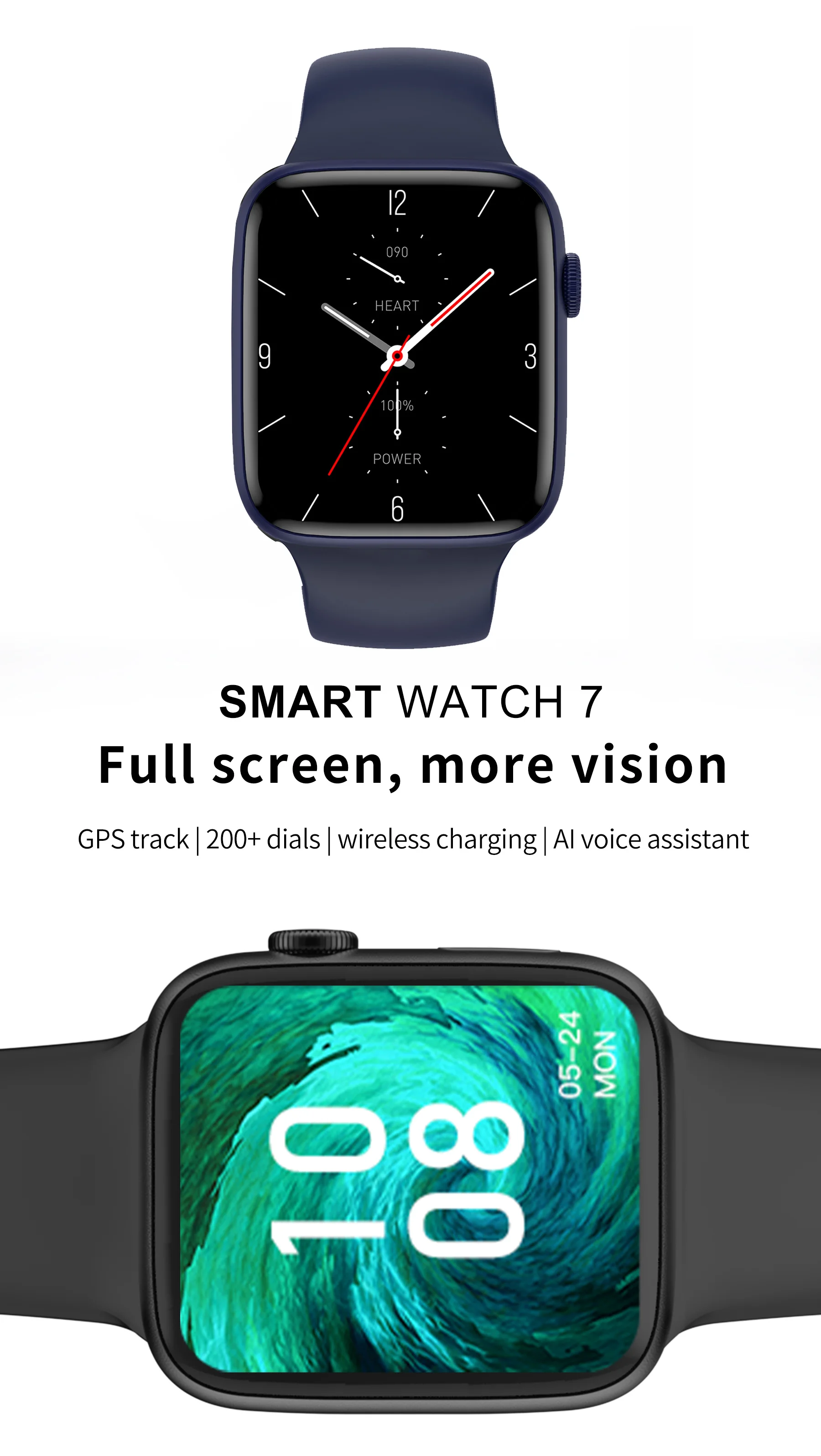 IWO reloj W7 Original para mujer, pulsera con pantalla táctil HD completamente de 45mm, llamadas por Bluetooth, 2022 pulgadas, PK Pro max, Serie 7, 1,8|Relojes inteligentes| - AliExpress