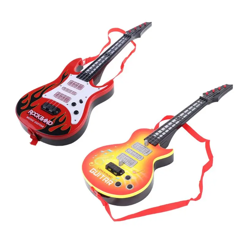 Новое поступление забавная электрическая игрушечная гитара Fire Rock Band музыкальная