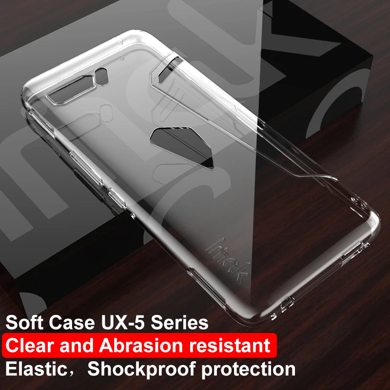 

IMAK Crystal Case for ASUS ROG Phone II Case Asus ROG Phone 2 Back Cover Shockproof Armor for Asus Rog Phone2 ZS660KL Clear Capa
