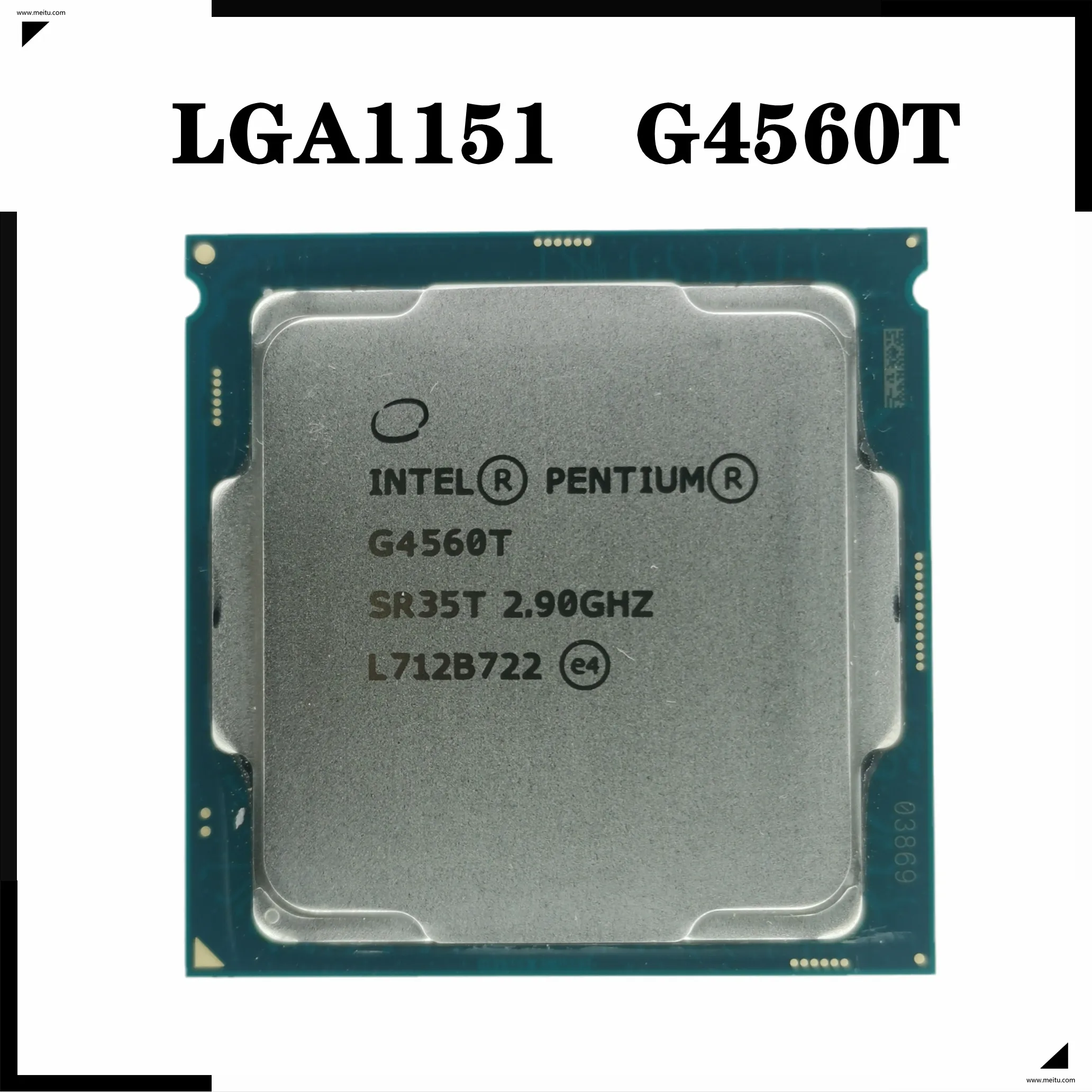 Десктопный процессор Pentium G4560T 2 9 ГГц двухъядерный четырехпоточный 35 Вт ЦПУ LGA 1151 |