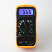 

AC/DC Ammeter Voltmeter Handheld Digital Multimeter Portable Ohm Voltage Tester Meter Multimetro LCD Backlight