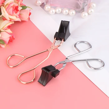 

1PCS Gold/Silver Magnetic Lash Applicator Magnetic Eye Lashes Clips Easily Apply Magnetic False Eyelashes Curler Tools