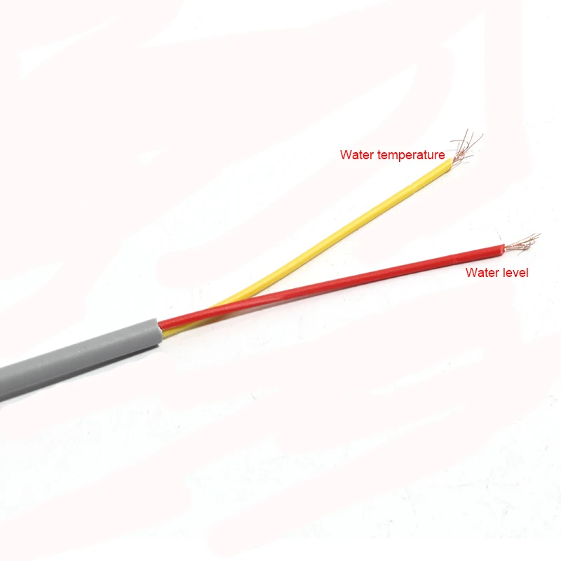 2 Cores Silicon Water Temperature Level Sensor for Solar Energy Water Heater Controller Series Side-Mounting Series Cable 50cm