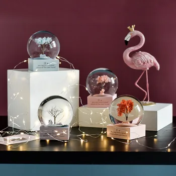 

Ins Snow Globe Glass Music Crystal Ball Creative Resin Cartoon Girl Beauty Gift Nordic Music Box Craft Home Desktop Decoration