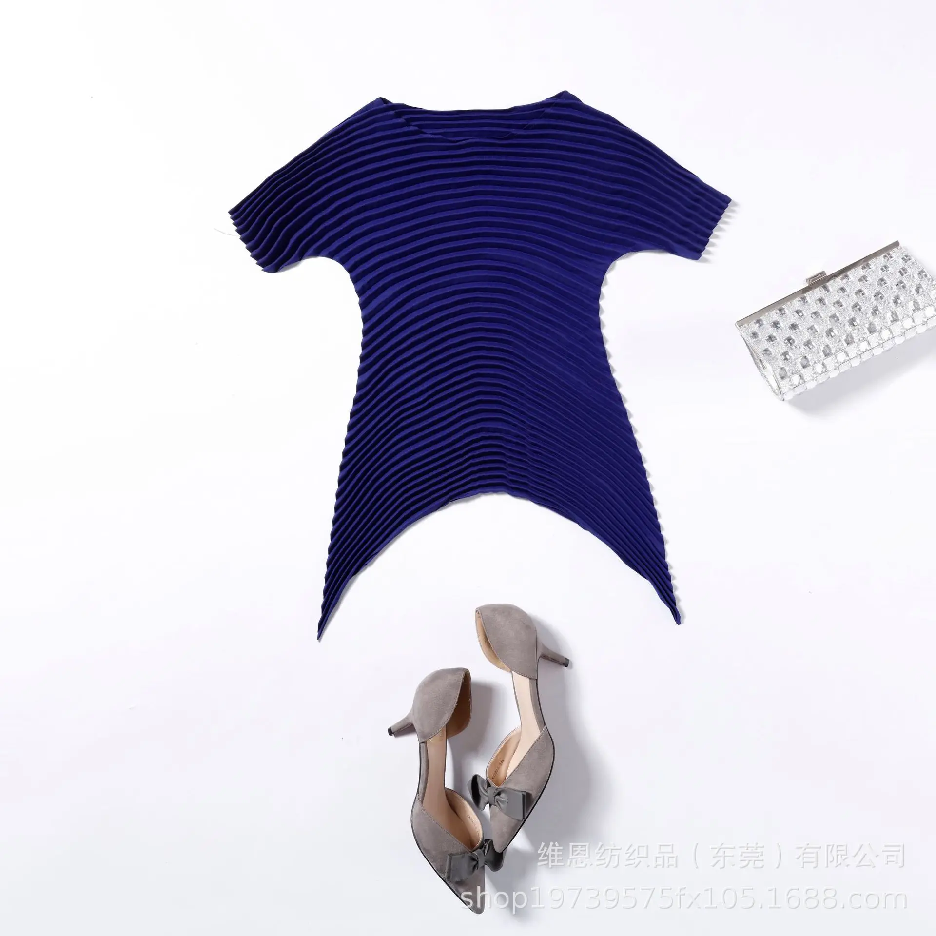Новинка, пуловер с круглым вырезом, футболка, простая свободная одежда Miyake fold top