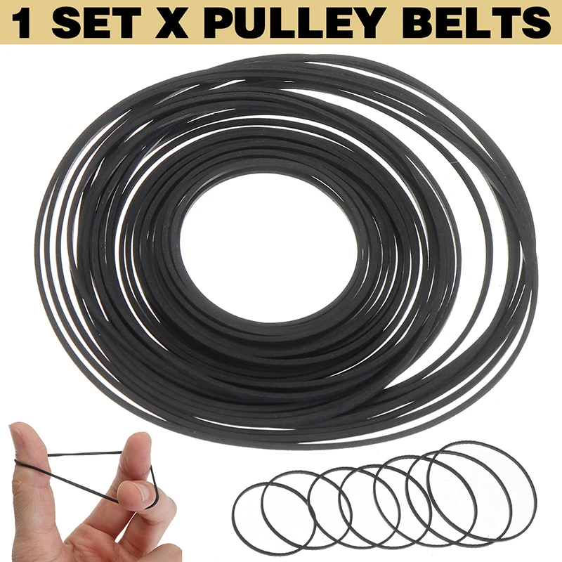 35pcs Small Fine Pulley Belt Engine Drive Belts for DIY Toys Module Car 