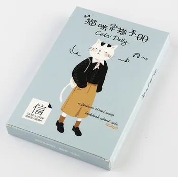 

Cat wear paper postcard(1pack=30pieces)