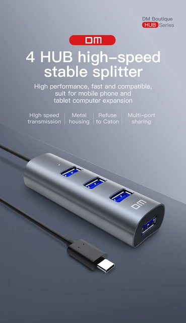 4 Port Usb3.0 Type C Hub Chb010 Support 1tb Hdd Transfer 4 Port Usb3.0 Type C Hub Chb010 Support 1tb Hdd Transfer