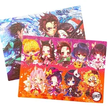 Puzzle Cosplay Demon Slayer, dessin animé, mignon, Kamado Tanjirou, papeterie, jouet fantaisie pour enfants de la maternelle, cadeau, Style aléatoire