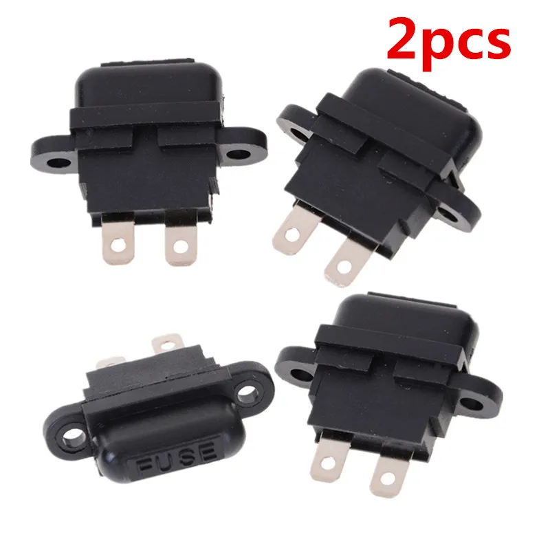 2PCS Black M Size Car Auto Plug In Fuse Automotive Fuse Holder Waterproof