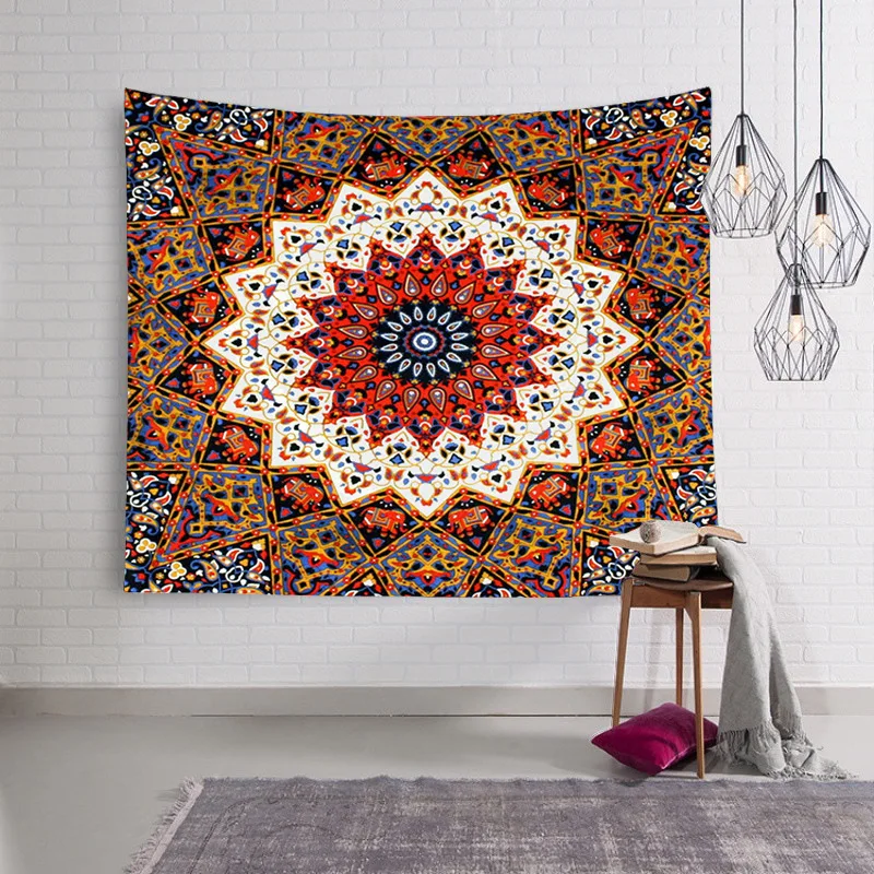 

Indian Mandala Tapestry Wall Hanging Boho Home Decor Throw Rug Blankek Bohemian Sleeping Pad Tapestries