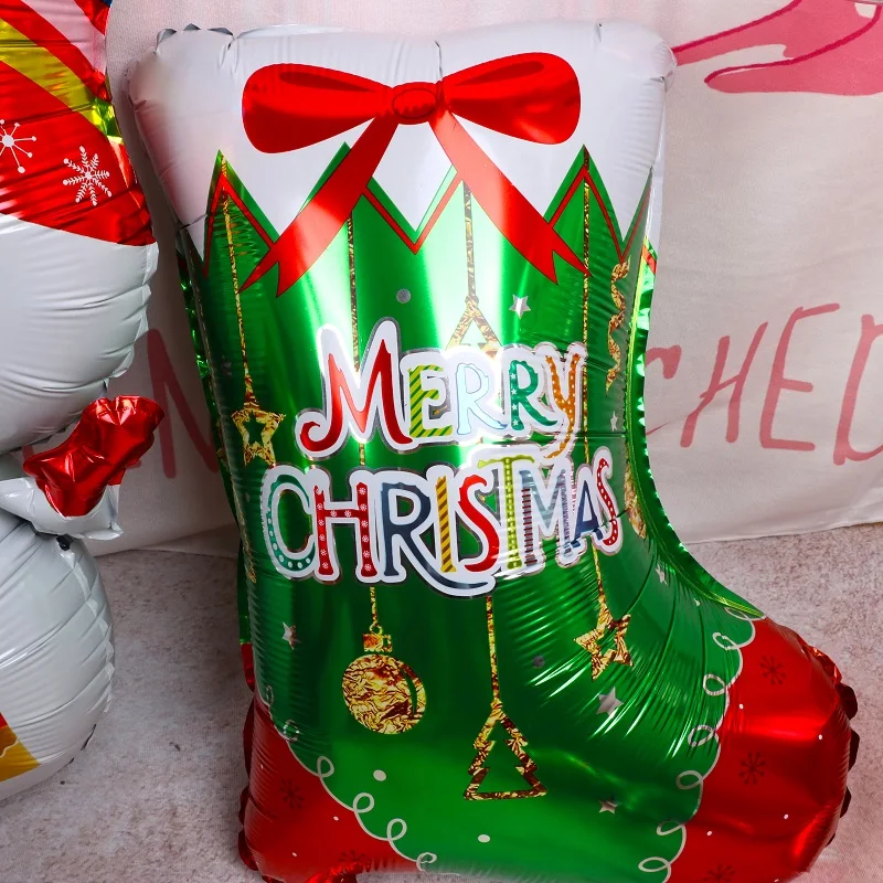Счастливые рождественские фольги Воздушные шары Санта-Клаус Снеговик воздушный шар в форме дерева год вечерние украшения детская Подарочная коробка принадлежности для мячей
