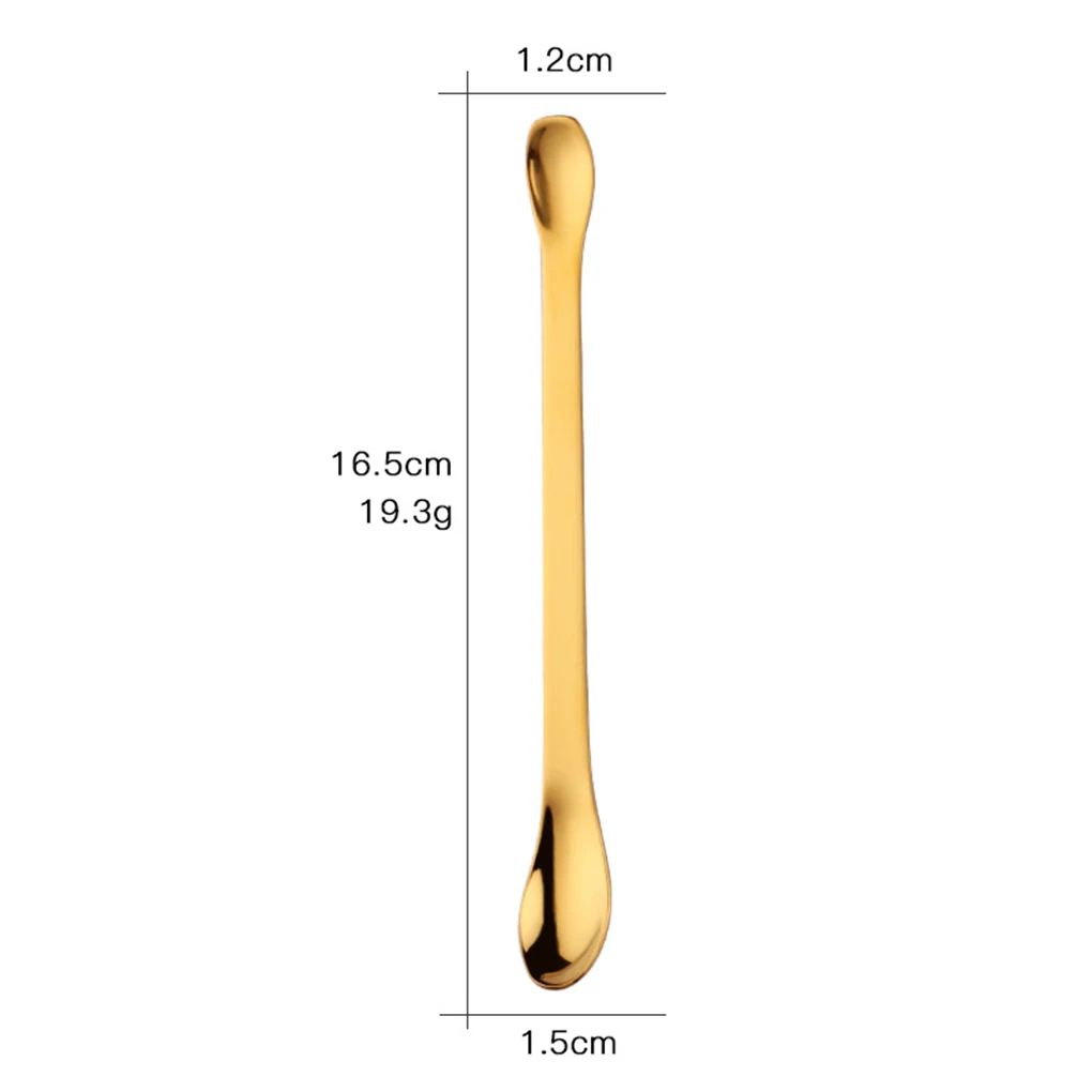 Fenkicyen Stainless Steel Coffee Scoope Long Handled Spoons Cold Drink Fruit Ice Cream Dessert Tea Spoon Drinking Scoope Tools
