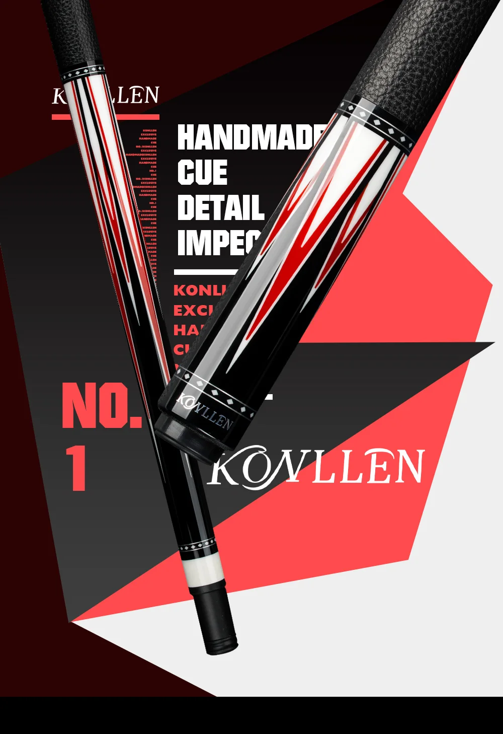 Konllenビリヤードキュースティック炭素繊維シャフト13ミリメートル Konllenビリヤードキュースティック炭素繊維シャフト13ミリメートル