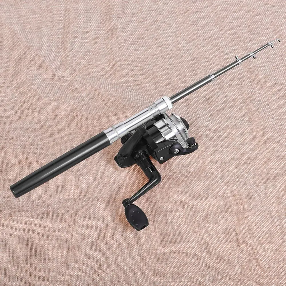 Hot Rod Combo Multi-function Pen Shaped Portable Pocket Telescopic Mini Fishing Pole Rod with Spinning Reel Pesca Iscas Tool Hot Rod Combo Multi-function Pen Shaped Portable Pocket Telescopic Mini Fishing Pole Rod with Spinning Reel Pesca Iscas Tool