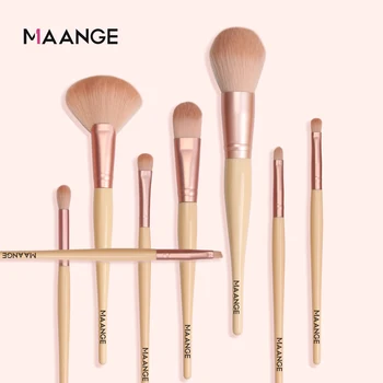

MAANGE New 8Pcs Professional Makeup Brushes Set Powder Blush Foundation Eyeshadow Make Up Fan Brushes Cosmetic Makeup Brush Sets