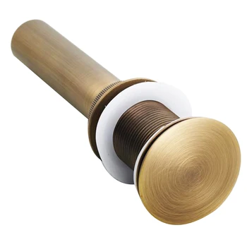 

European Style Copper Sink Basin Art Basin Bouncing Water Dispenser Bathroom Cabinet Water Sewer Plug