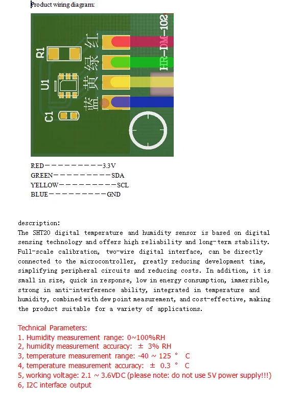 Modbus IEC RS485 SHT20 датчик температуры и влажности передатчик Модуль влажности почвы для инкубатора термостат гигростат