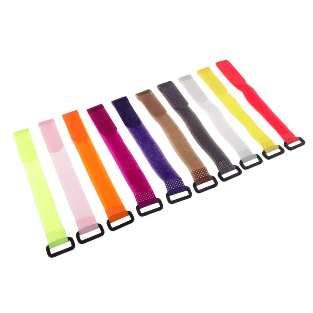 10pcs Fishing Rod Wrap Bundle Elastic Fishing Rod Fastening Strap Belts Fishing Rod Ties Holder Strap Tackle