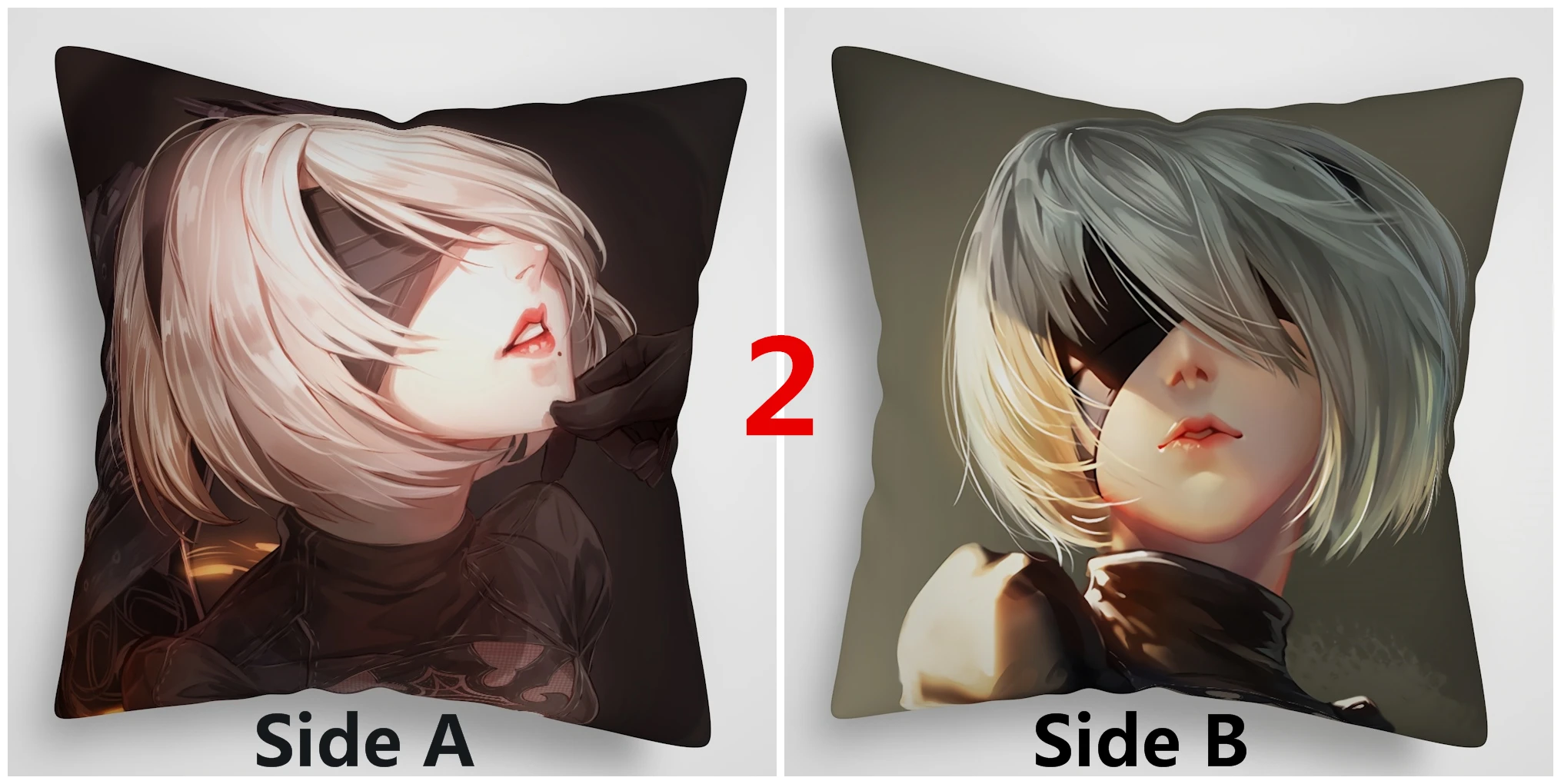 НИР автоматов YoRHa № 2 Тип B аниме Двусторонняя диванная подушка крышка - Цвет: 2